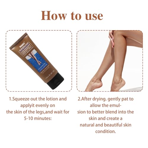 WAWJ® Bein Make Up Wasserfest, Leg Makeup Waterproof No Transfer, wasserdichte Grundierung für Körper-Make-up, zur Krampfadern Abdeckcreme (Bronze, 118ml)