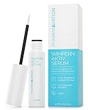 Veganes Profi Wimpernserum & Augenbrauenserum mit Bio Aloe Vera Gel und Hyaluronsäure - Booster Serum für lange Wimpern & Augenbrauen Serum - 3 ml