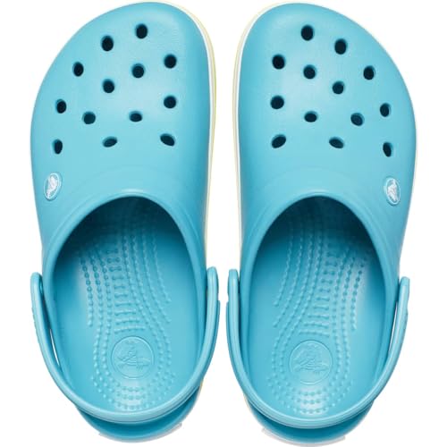 Image of Crocs Unisex's All-Terrain Atlas, Slip on Sneakers with Buckle Strap Clog, Turq Tonic, 6 UK Men / 7 UK Women