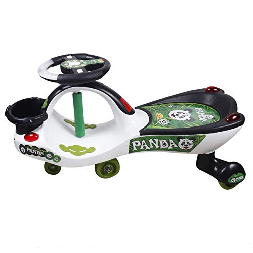 Image of Toy Zone Eco Panda Magic Car,White&Toyzone Baby Panda Kids Magic Car /Swing Car Ride On -Multicolour