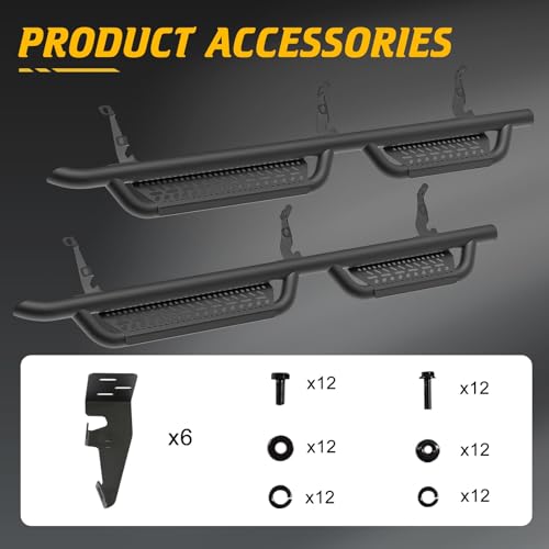 Estribos laterales de acero para Ford Bronco 2021-2025 miniatura 4