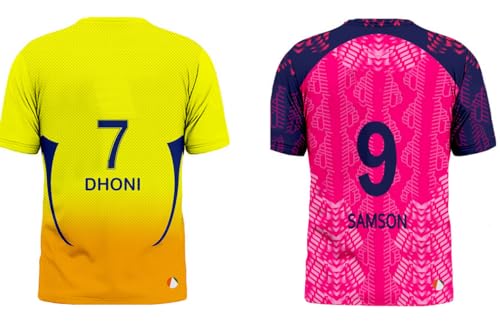Image of Sports India IPL Cricket Team T Shirt Jersey Combo for (Kid's, Boy's & Mens) L744