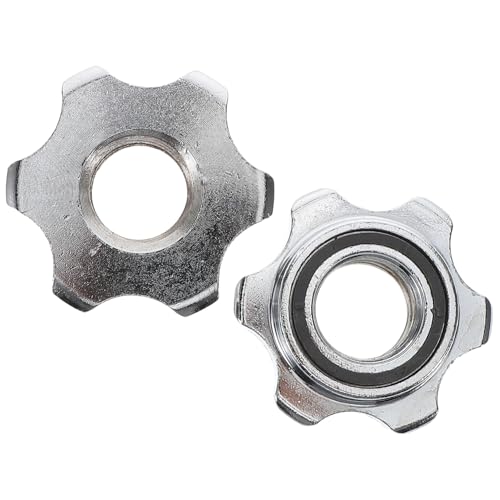 BESPORTBLE 2pcs Ring Dumbbell Bar Extension for Weightlifting Universal Barbell Nut Locking Collar for Gym