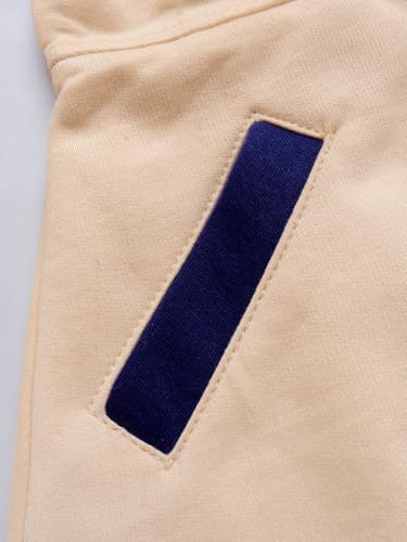 Image of Naughty Ninos Girl's Fleece Hip Length Light Peach Double Breasted Pea Coat