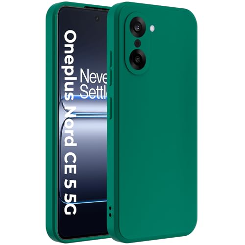Image of A rtistque Back Cover Case for OnePlus Nord CE 5 5G | Premium Green Matte Cover | Camera Protection | Shockproof TPU | Slim Stylish Design | OnePlus Nord CE 5 Back Cover - Green