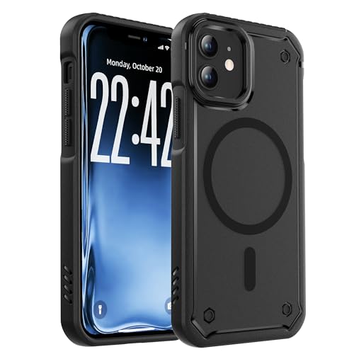 ORETECH Coque pour iPhone 12, Compatible avec Mag-Safe, Protection Antichoc Militaire, Antirayures...