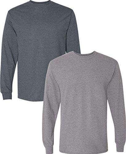 Image of Gildan Adult DryBlend Long Sleeve T-Shirt, Style G8400, 2-Pack