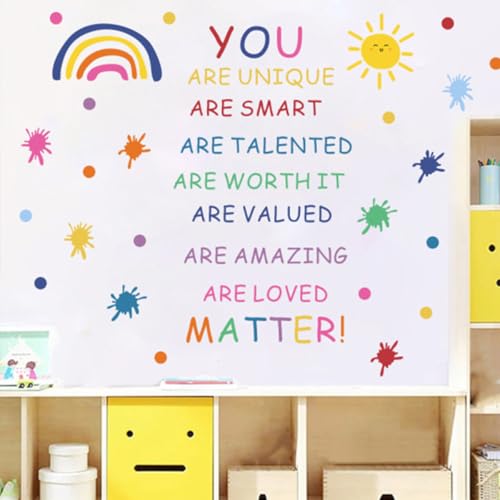 Vinilos decorativos motivacionales con diseño acuarela 90x30 cm miniatura 5