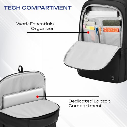 Image of Safari Smart Plus Formal Business Laptop Backpack Bag for Man & Women, Ideal for Office Use for men /School /College Boys and Girls, 2 Compartment, Antitheft pocket, Trolley Sleeve & Organizer