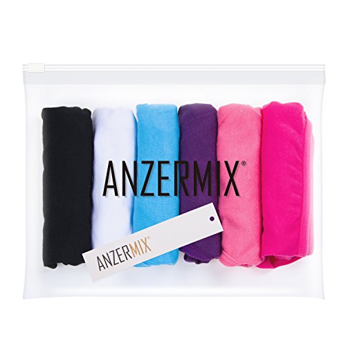 Anzermix Women's Breathable Cotton Thong Panties Pack Of 6 (Size M) #TOP4