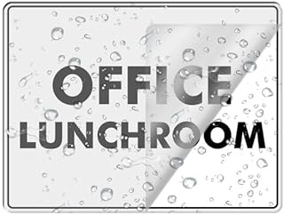 Acrylic Signage,8X6 Inches,1/4 Inch Thick, Office Lunchroom Sign For Signs,Crafts,Fish Tanks,Table Tops,Windows Glass