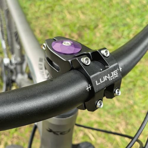 TRIWONDER Bike Stem 45mm Short Handlebar Stem 25mm.4 31.8mm Mountain Bike Stem for Most Bicycle, Road Bike, MTB, BMX, Fixie Gear, Cycling (Black, 25.4 x 45mm)