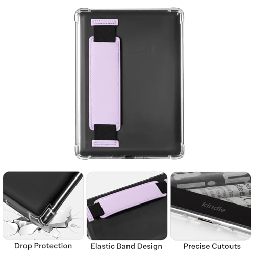 Image of CoBak Hand Strap Clear Case for All-New 7 inch E-Readers - Lightweight, Scratch-Proof Silicone Back Cover