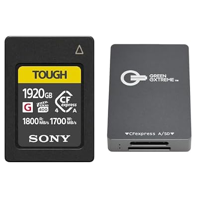 CEA-G Series Tough 1920GB CFexpress Type-A Memory Card with Green Extreme USB-C 3.2 GEN 2 CFEXPRESS