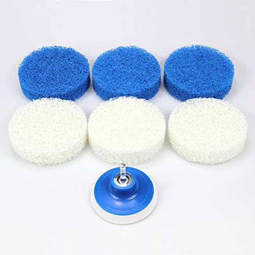 Cooptop 7 Piece Drill Brush Attachment Set - Power Scrub Pad Cleaning Kit – Power Scrubbing Drill Attachment - Cleaning Scouring Pads #TOP4