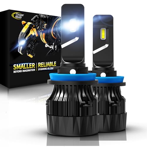 Cougar Motor H11 Bulb, H11 Fog Light Bulbs H8 H9 Fog Powersport Light for Off-Road Use or Fog Bulb Quick Installation, Pack of 2