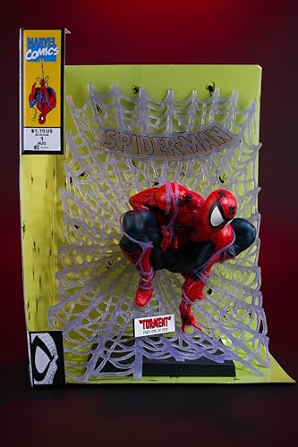 McFarlane Toys - Marvel Spider-Man à l'échelle 1:6ème à Collectionner avec scène (Spider-Man #1)