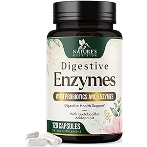 Digestive Enzymes with Probiotics and Bromelain – Extra Strength Digestive Enzyme Health Supplement for Women and Men – Supports Digestion, Gas, Bloating, and Gut Health, Non-GMO – 120 Capsules