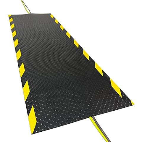 Portifera Morland Protect Rubber - 47¼in x 15⅝in - Nitrile Rubber Cord Cover Mat - Outdoor and Indoor use - Overfloor Protector for Cables Cords or Wires - Protect from Trips and Falls Repositionable Cover