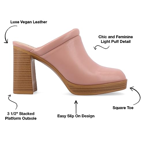 Journee Womens Tru Comfort Foam Izara Slip On Platform Mule Pumps2