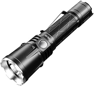 Klarus XT21X 4000 Lumen Rechargeable Torch, 316Metres Beam Distance Powerful Tactical Torch, IPX8 Waterproof Flashlight, 5000mAh Battery Torch for Law Enforcement, Outdoor Activities