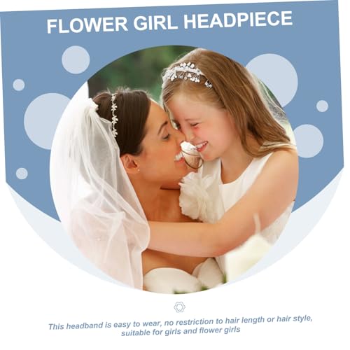 Bandeau mariée perles ajustable et chic accessoire floral cheveux
