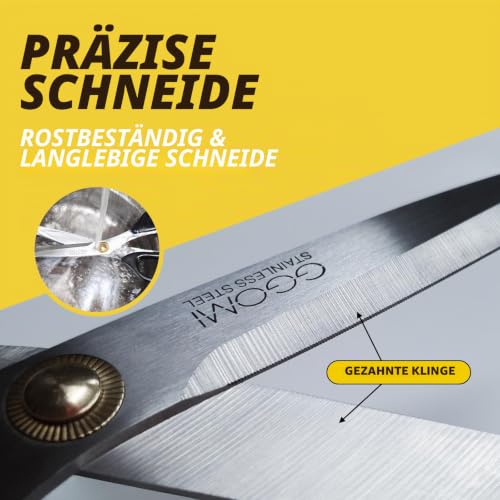 Ggomi Korean Barbecue Kalbi Rib Fleisch Schneiden Scheren/Gezackte Klinge 3 T/Edelstahl Schere Grosse 10 1/4 Zoll – Ansicht 3