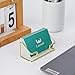 Leicraft Business Card Holder for Desk, Cute Metal Card Organizers and Office Desk Accessories for Men and Women (Golden)