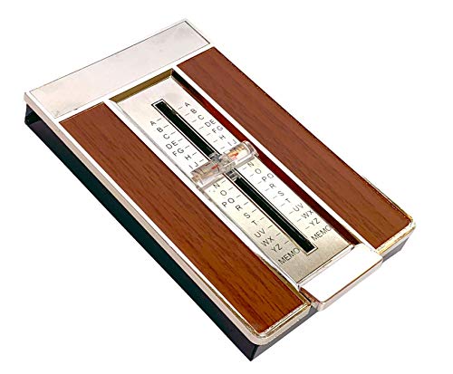 Vintage 1970s Classic Kitsch Gift Press to Operate Spring Loaded Alphabet A to Z Flip Up Telephone Directory Index : Now with Space for Modern Emails