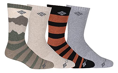 Chaussettes en laine Columbia Mountain View Wool Crew lot de 4 paires pointure 44-46 pour homme