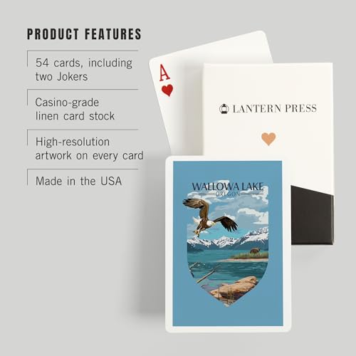 Baraja de Poker Lantern Press 52 cartas tamaño poker miniatura 3