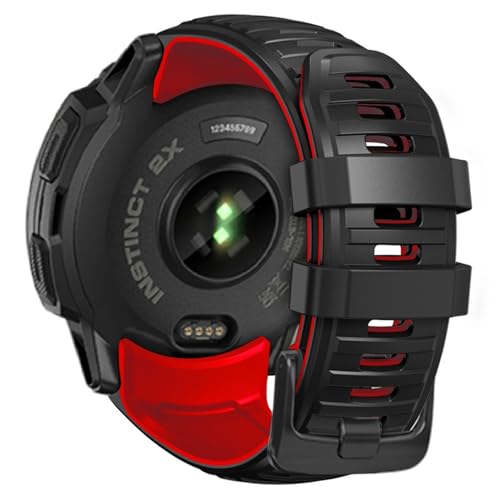 [JUSUTEK] �v�V �R���p�`�u�� Garmin instinct 2X ��p ��F���ȉ��ȃV���J�Q���r���v�o���h �X�}�[�g�E�H�b�` �����f�U�C�����v�o���h,�ʋC��?�̓X�}�[�g�E�H�b�`�o���h �x���g �r���v�o���h �����x���g for GARMIN(�K�[