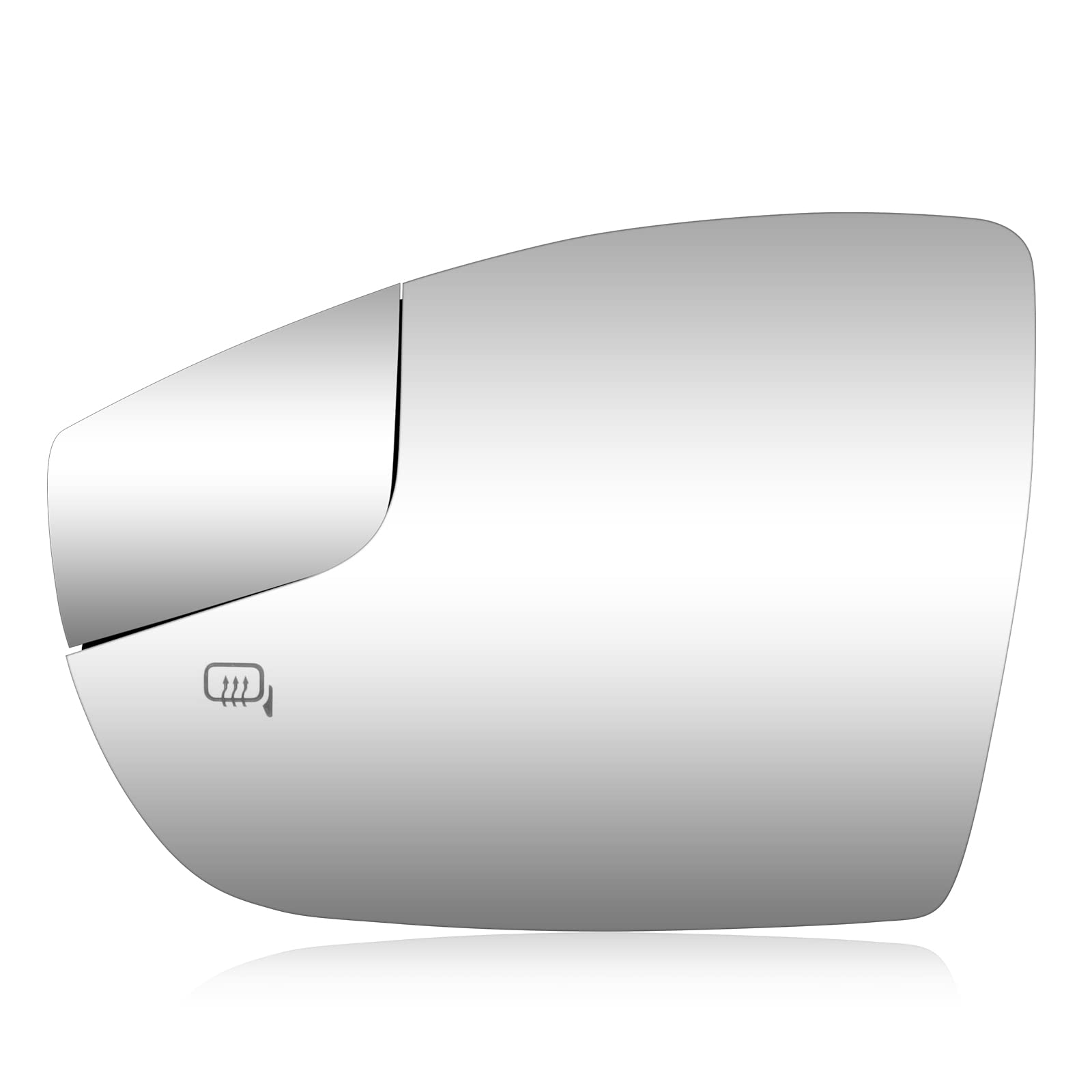 Driver Left Side View Heated Mirror Glass Replacement for 2012-2018 Ford Focus, Replace CM5Z-17K707-H Exterior Mirror Replacement Glass