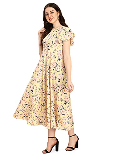 Image of QIQI Women's Crepe A-Line Maxi Casual Dress