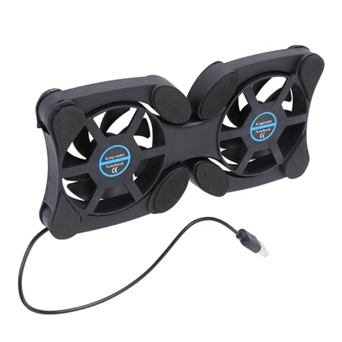 Enfriador portátil para laptop plegable con doble ventilador USB miniatura 1