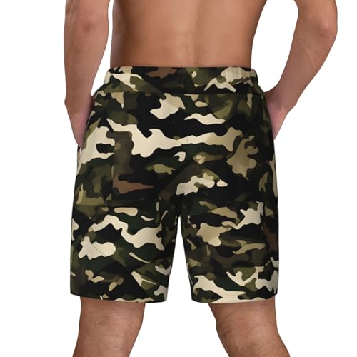 Camo Print Men Stylish Functionality Swim Trunks Breathable Beach Shorts Surfing Gym Fishing4