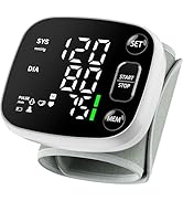 Oklar Blood Pressure Monitors for Home Use Rechargeable Wrist Digital BP Machine Cuff with LED Ba...