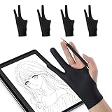 BOJIDO 二本指 グローブ 2 足 ペンタブレット手袋 弾性繊維 絵描き 誤作動防止 防汚 手汗防止 通気性 三重ガード 洗濯可 絵画初心者向け 男女兼用 ブラック L