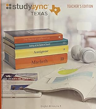 Hardcover StudySync, Texas Edition, English 2 Volume 1, Teacher's Edition, c. 2019, 9781970126341, 1970126345 Book