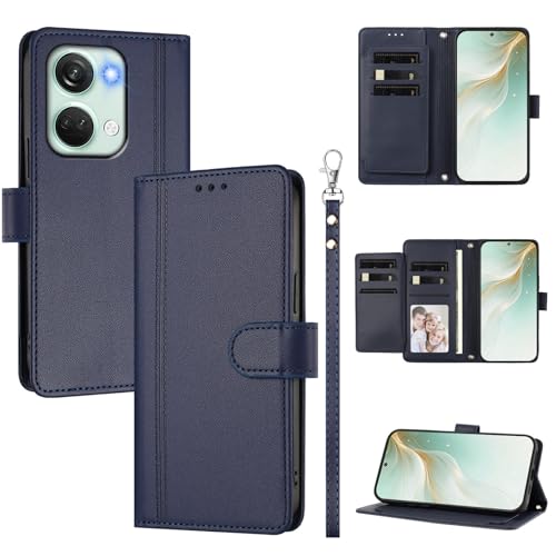 �X�}�z�P�[�X �Ή��@�� for OnePlus Nord 3,�Ή��@�� for OnePlus Ace 2V �X�}�z�P�[�X�y�E�H���b�g�f�U�C�� �f���A���J�[�h�X���b�g �L���b�V�� �t���b�v���X�^���h �����h�~�zBlue