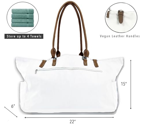 Keho Waterproof Beach Bag with Pockets For Women (Sandproof)4