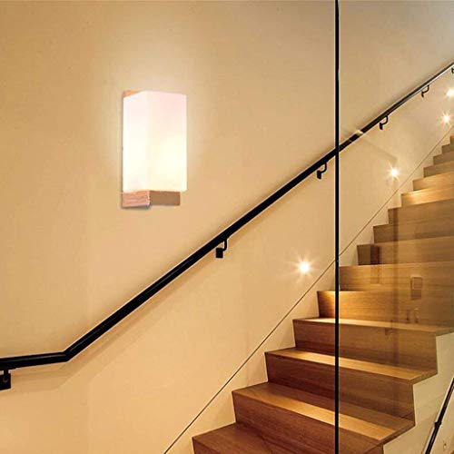 Lampe murale en bois massif pour chevet de chambre et salon GZZ Gyy