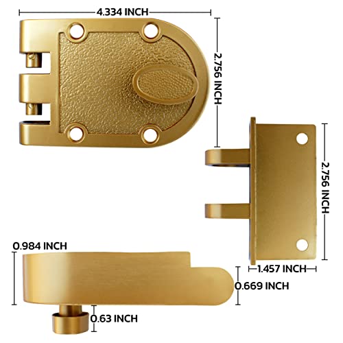 Nu-Set 2120-3 Lock | Jimmy Proof Style Deadbolt Lock | Inter Locking Single Cylinder Deadbolt Lock | Home Improvement & Door Hardware thumb #1