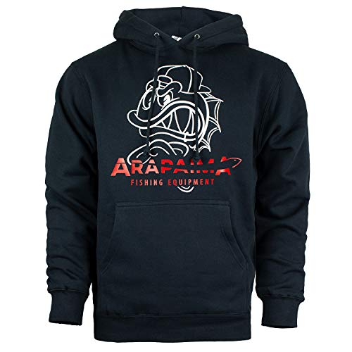 Arapaima Fishing Equipment® Sweat à capuche | pêcheur. XXXL Tête de poisson bleu marine Cover