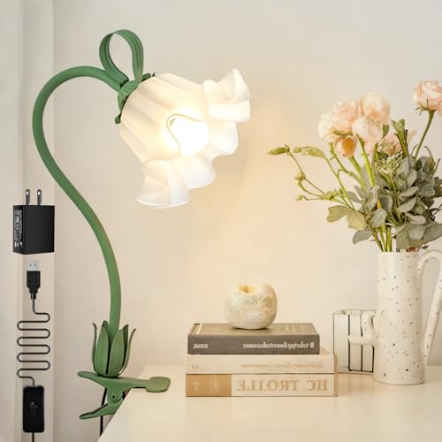 Lampe de bureau à fleurs fleurie, le cadeau idéal pour femme