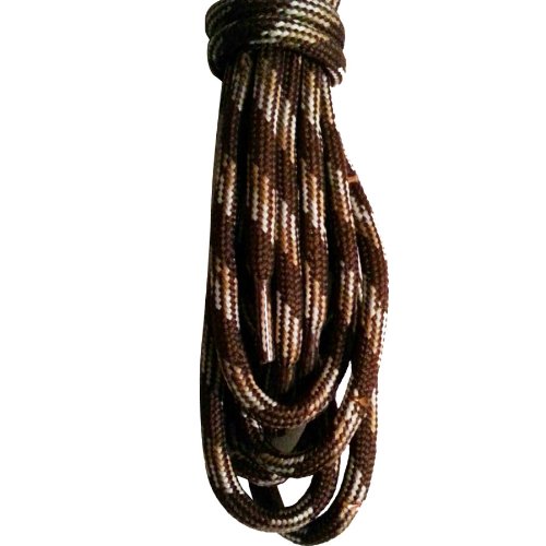 FootMatters Round Shoelaces - 45 Inch - Brown/Sand