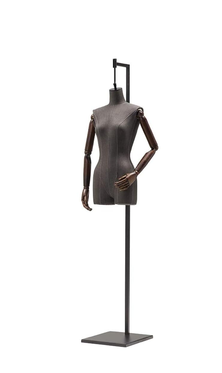 Black Female Mannequin Torso Dress Form(With Arms)