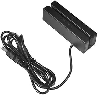 USB Mini Magnetic Credit Card Reader 3 Tracks Bidirection Swipe Magnetic Stripe Card Reader Mini Mag Hi-Co Swiper with USB Keyborad Emulation Output