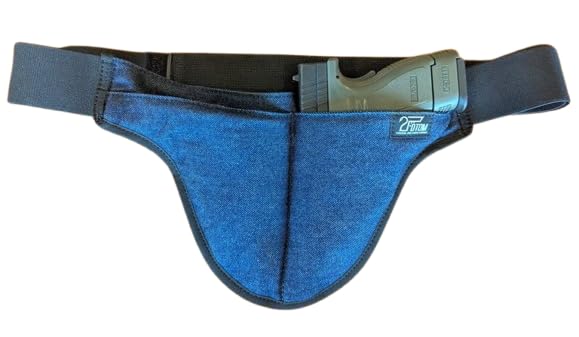 Medium - DTOM Denim Possum Pouch Crotch Carry Holster the smart Way to Carry!