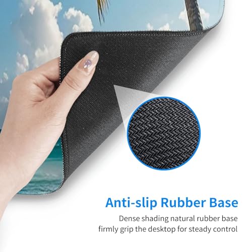 Tapis de souris de jeu XXL à bords cousus pour glisse fluide et précise - 5